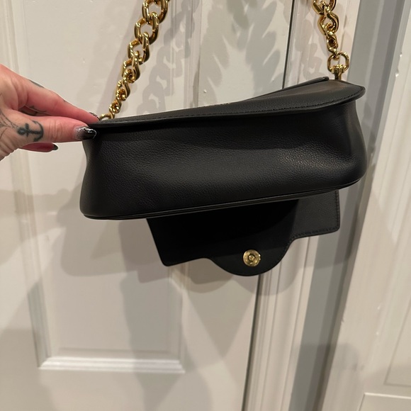 Versace Black Leather La Medusa Chain Shoulder Bag - Picture 12 of 16